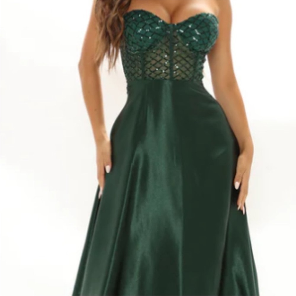 Live for tonight satin maxi Dress fashion nova